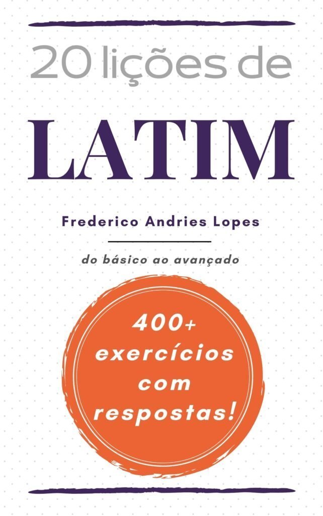 Capa do livro 20 Lições de Latim